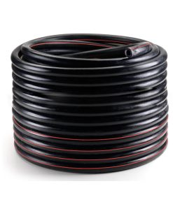 Tube de pulsation noir - bande rouge 7,6X14,5 (Rouleau:50m)